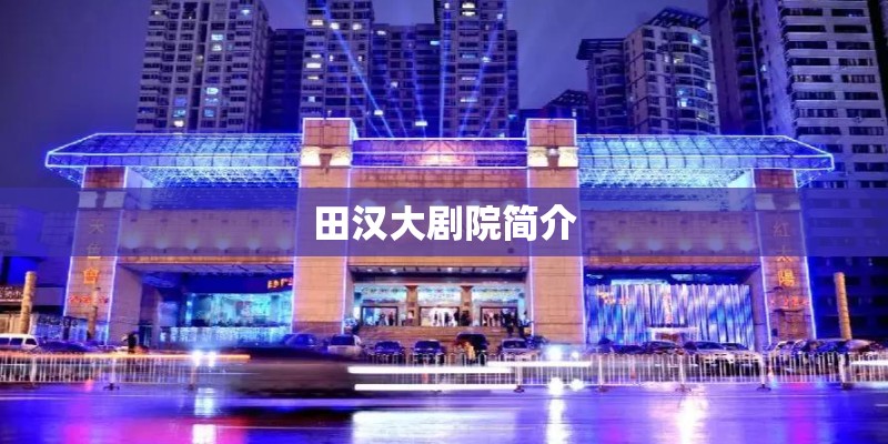 田汉大剧院简介