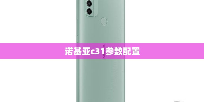 诺基亚c31参数配置