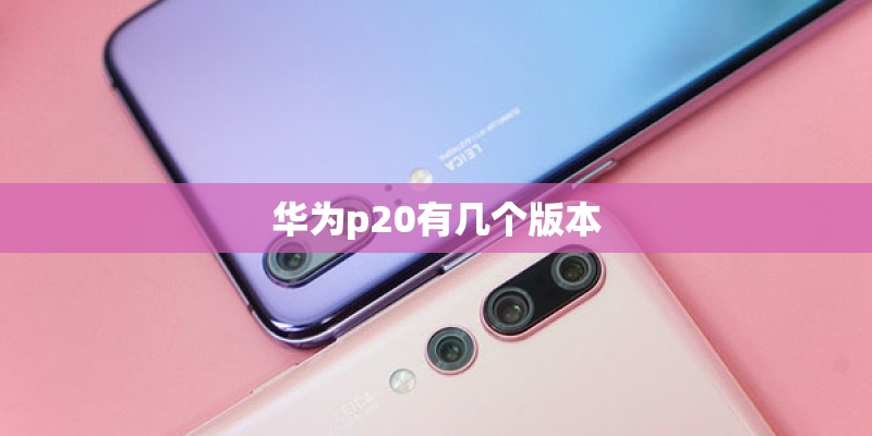 华为p20有几个版本