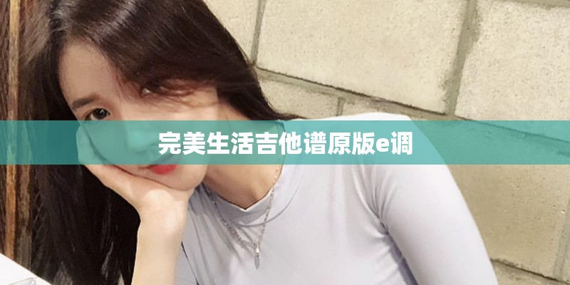 完美生活吉他谱原版e调